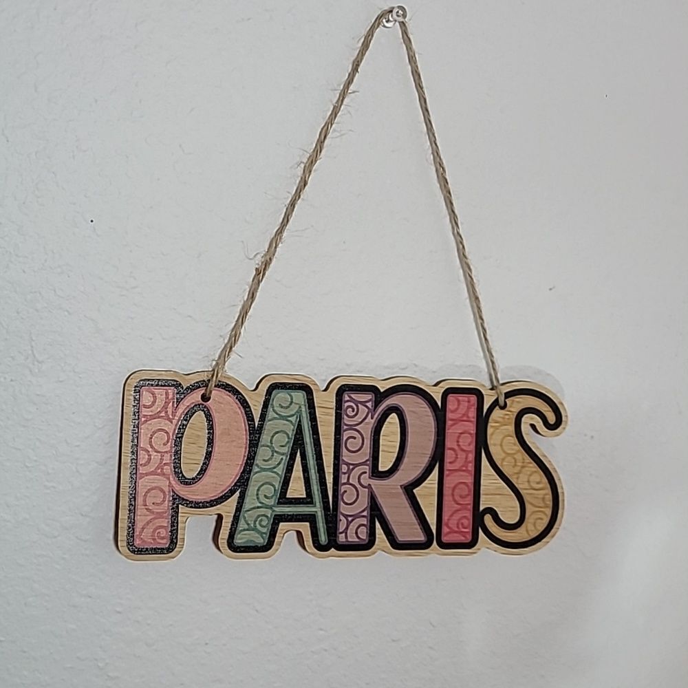 PARIS  Wood ornament